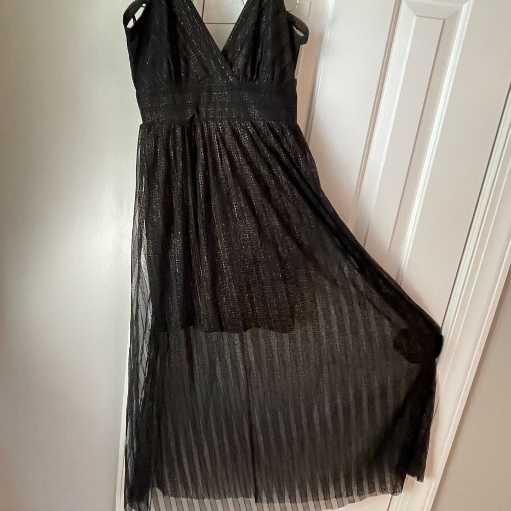 Elegant Black Sheer Dress